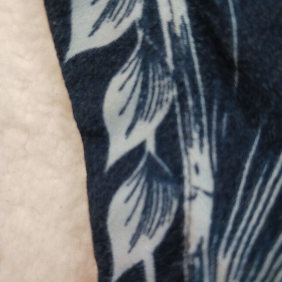 Puritan Mens‎ Size XL Blue Short Sleeve Floral Hawaiian Button Down Shirt - Picture 6 of 8